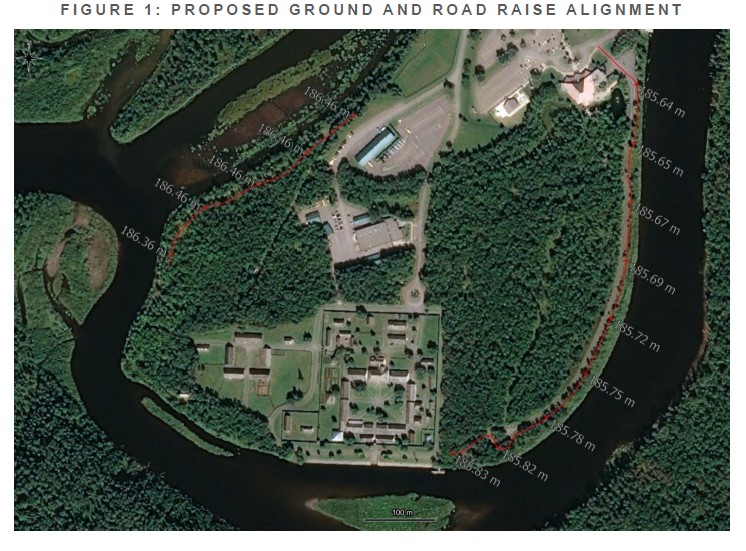 Figure 1: Proposed Ground and Road Raise Alignment